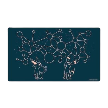 Pokemon Centre International Espeon & Umbreon Starry Constellations Playmat