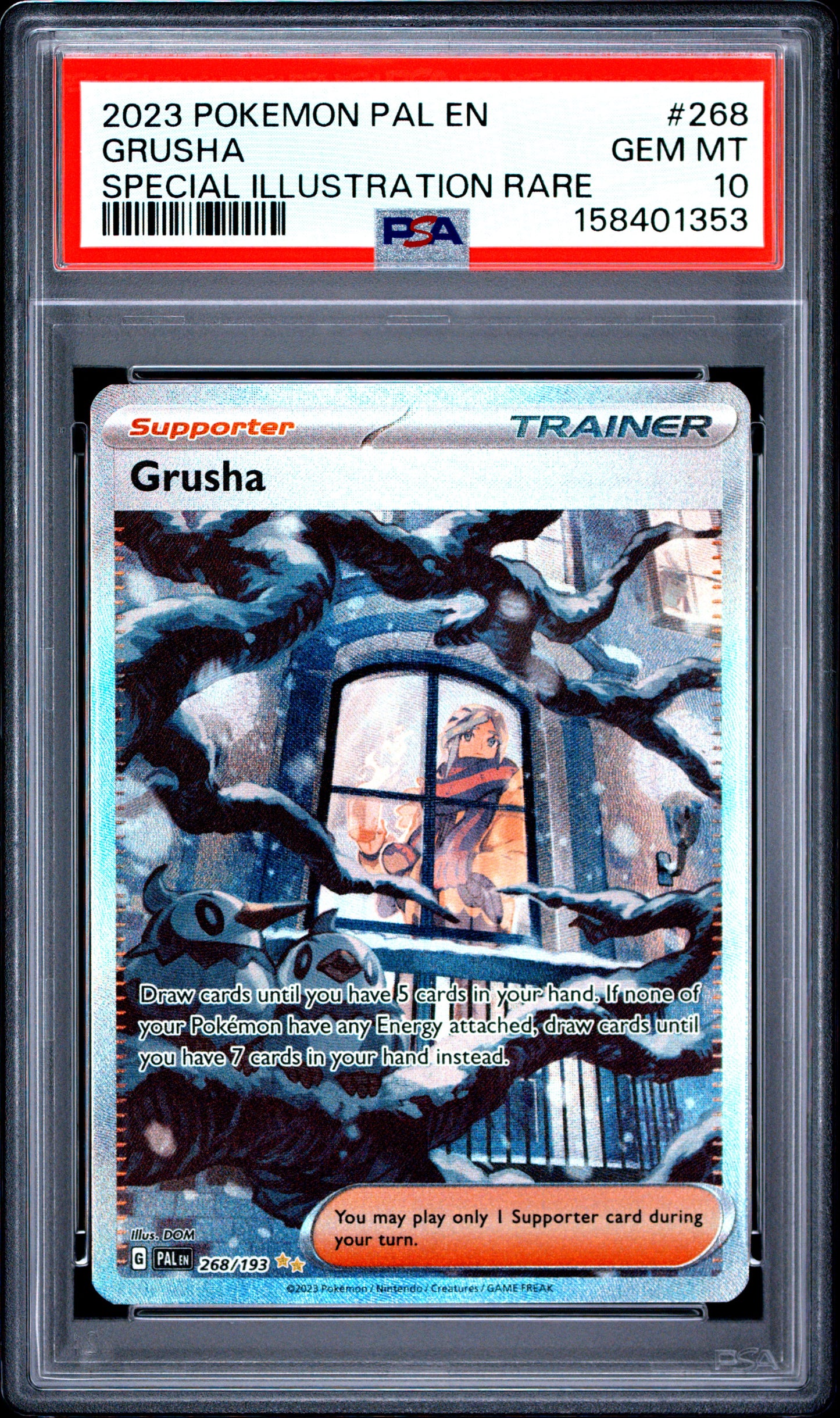 PSA 10 Paldea Evolved Grusha SIR 268/193