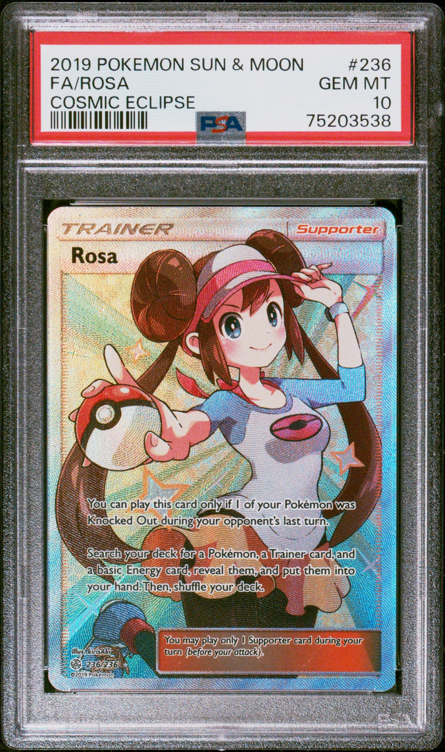 PSA 10 Cosmic Eclipse FA/Rosa 236/236