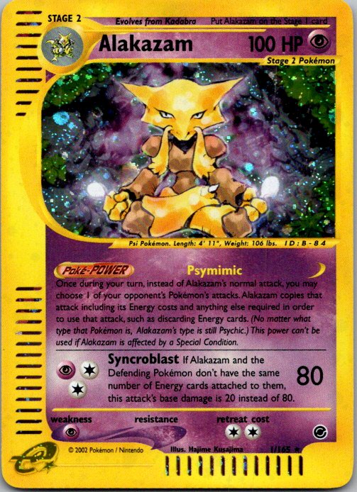 Alakazam Holo Expedition 1/165